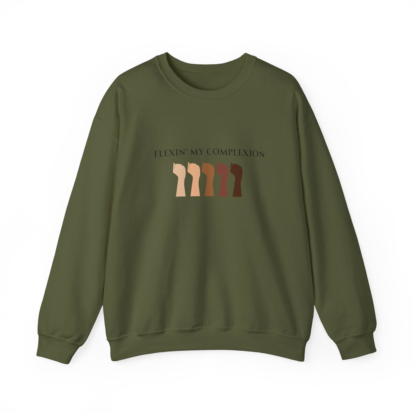 Flexin' My Complexion Unisex Crewneck Sweatshirt