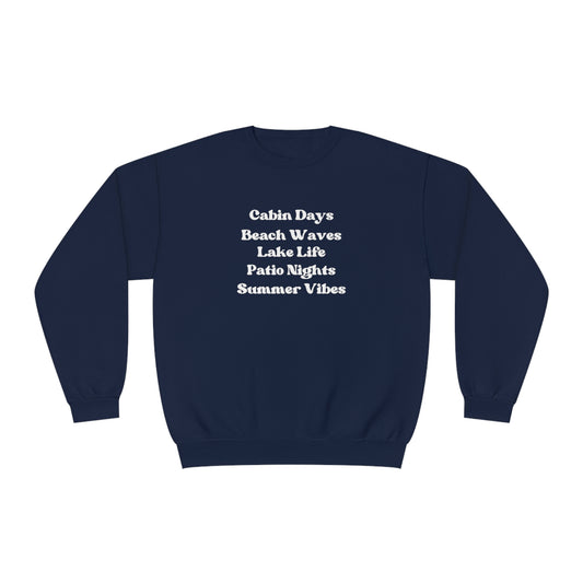 Summer Vibes Unisex Crewneck Sweatshirt